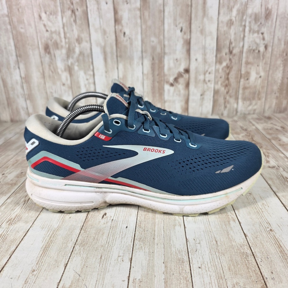 Brooks Ghost 15 Womens Running‎ Shoes Cushioning Athletic Blue Size 11.5